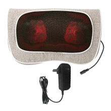 Neck And Back Massager Pillow Shiatsu Style With Heating Function Ergonomic Fit Enjoy Massager On The Go Compact Travel Friendly Design