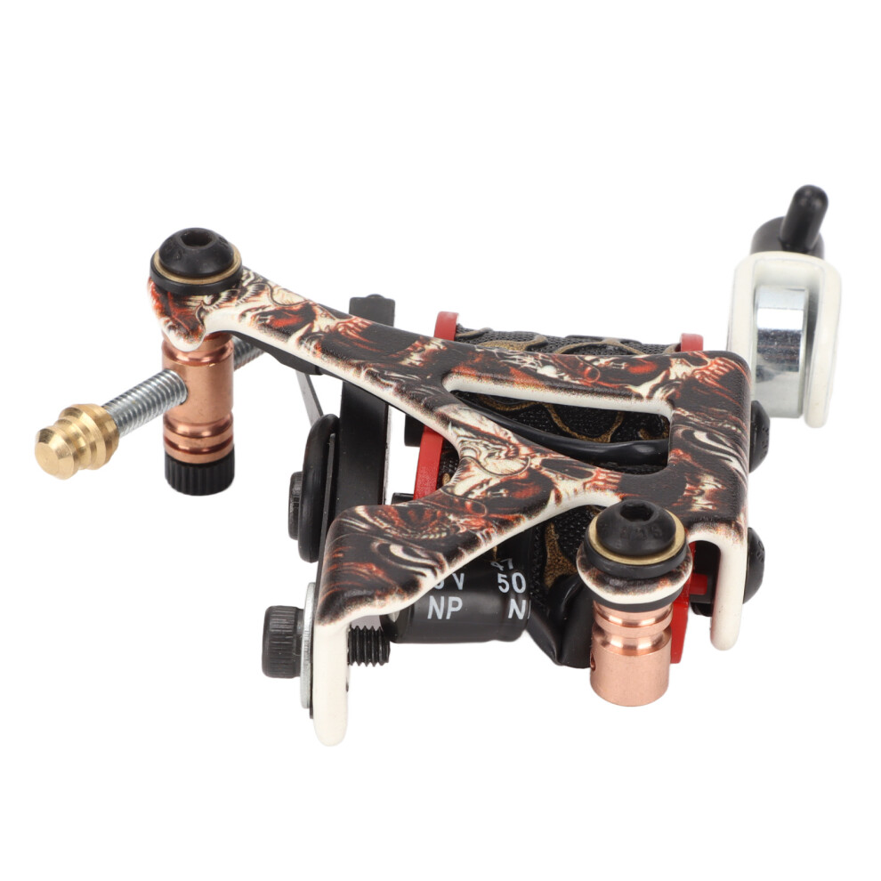 Professional Iron Frame Coil Tattoo Machine 10 Wraps for Artists
