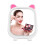 Vanity Mirror With Led Lights Touch Control Dimmable Makeup Mirror Foldable Led Mirror For Beauty Routine, Led Lights Touch Sensitive Control Folding 2