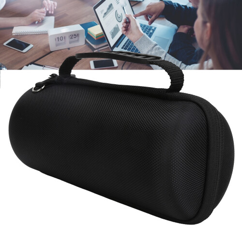 Waterproof Bluetooth Speaker Case EVA Hard Shell Dustproof Shockproof With Comfortable Handle Sturdy Zipper Protective Lining And One Piece Molding 2