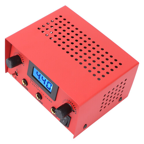 Digital Tattoo Power Supply Box LCD Display Voltage Meter Two Machine Memory Modes Programmable Preset Functions Compatible With Rotary Tattoo 2