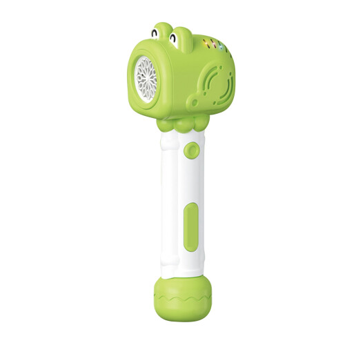 Cute Electric Handheld Bubble Blower for Kids, Green, Plastic 1