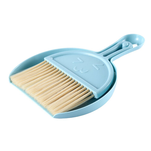 Paletta e Piccolo Spazzolone Blu - Set di Pulizia Compatto Portatile per Casa e Ufficio 1