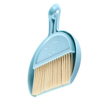 Paletta e Piccolo Spazzolone Blu - Set di Pulizia Compatto Portatile per Casa e Ufficio