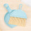 Mini Broom Dustpan Set Smile Face Plastic Handheld Cleaning Tool Office Blue 5