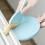 Mini Broom Dustpan Set Smile Face Plastic Handheld Cleaning Tool Office Blue 9