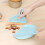 Mini Broom Dustpan Set Smile Face Plastic Handheld Cleaning Tool Office Blue 10