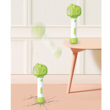 Cute Green Electric Handheld Bubble Blower for Kids Outdoor Play
