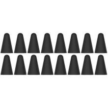 16Pcs Black Silicone Sleeve Nib Tip Caps for Stylus Pen Precision Use