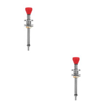 2Pcs Red Alloy Pinball Shooter Rod Lever Responsive for Home Gaming