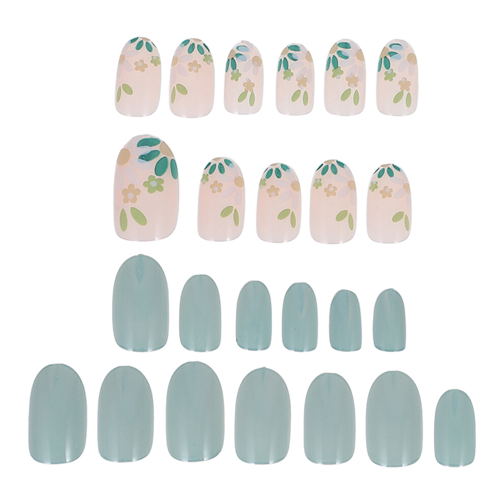 Villcase 24Pcs Multi Color Press On Fake Nails Full Cover Abs False Nail Tips
