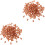 200Pcs Coffee Plastic Rope Ends Drawstring Lock Stoppers for Apparel 1