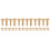 42Pairs Golden Copper Rivets for Handles Secure DIY Fixing 1