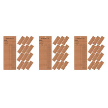 150Pcs Brown Paper Bookmarks for Book Tracking and Reading List Notes