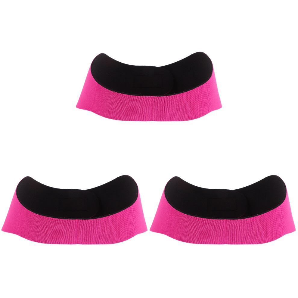 Villcase 3Pcs Comfortable Rosy Swim Ear Headbands Anti-Skid Waterproof