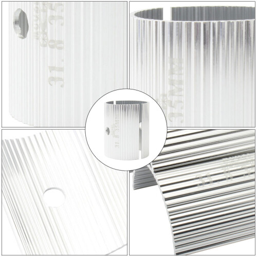 2Pièces Conversion Guidon Aluminium Argenté Usage Long 1