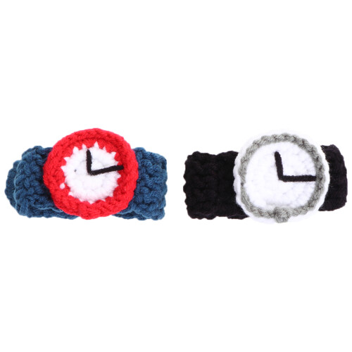4Stk Kinderuhr Strick Design Party Karneval Verschiedene 2