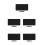 5Pcs Scratch-Resistant Large Black Mouse Pads with Keyboard Desk Mat 7