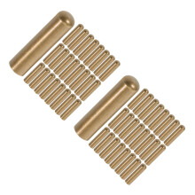 100Pcs Stylish Dark Brown Metal Shoelace Tips DIY Repair Parts