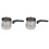 2Pcs Silver Latte Art Milk Cup Coffee Frothing Pitcher 2