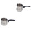 2Pcs Silver Latte Art Milk Cup Coffee Frothing Pitcher 3