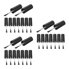 30Pcs Black Nail Polish Brush Set Plastic for Liquid Gel Nail Art DIY