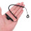 4Pcs Black Elastic Retractable Pen Leash with Silicone Ring for Stylus 6