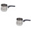 2Pcs Silver Latte Art Milk Cup Coffee Frothing Pitcher 6
