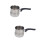 2Pcs Silver Latte Art Milk Cup Coffee Frothing Pitcher 7