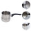 2Pcs Silver Latte Art Milk Cup Coffee Frothing Pitcher 8