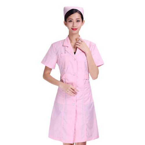 2Pièces Blouse Rose Coton Beauté Laboratoire 1