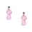 2Pièces Blouse Rose Coton Beauté Laboratoire 4