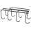 4Pcs Black Iron Cupboard Rack Holder Under Cabinet Mug Hooks Organizer 3