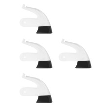 4Sets Roller Skates Brake Stopper White Rubber Stable Performance Pads