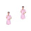 2Pièces Blouse Rose Coton Beauté Laboratoire 5