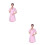 2Pièces Blouse Rose Coton Beauté Laboratoire 9