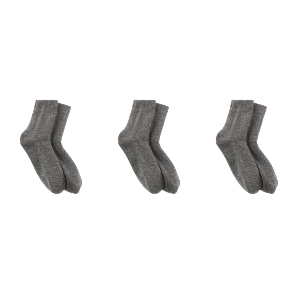 Totority 3Pairs Moisturizing Gel Socks Grey For Men Foot Care And Crack Repair