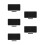 5Pcs Scratch-Resistant Large Black Mouse Pads with Keyboard Desk Mat 1