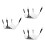 3Pcs Black Cat Sleeping Bed Breathable Double-Sided Hanging Hammock 2