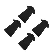 4Pcs Black Polyester Waterproof Grooming Aprons for Pet Salon Workwear