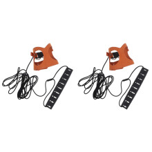 2Sets Coffee Pet Harness and Leash Set Durable Small Pet Walking Rope