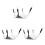 3Pcs Black Cat Sleeping Bed Breathable Double-Sided Hanging Hammock 5