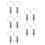 5Pcs Industrial Stainless Steel Indexing Plunger with Pull Ring Silver 8