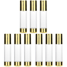9Pcs Golden Airless Pump Bottles PP Travel Size Lotion Dispenser Set
