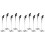 10Pcs Silver Menu Clips Spiral Base Photo and Table Number Holders 1