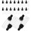 60Pcs Compact Black Sample Vial Bottles with Dropper Cap 3