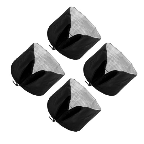 4Pcs Black Winter Plant Covers Breathable Durable Tree Insulation