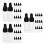60Pcs Compact Black Sample Vial Bottles with Dropper Cap 4