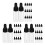 60Pcs Compact Black Sample Vial Bottles with Dropper Cap 5