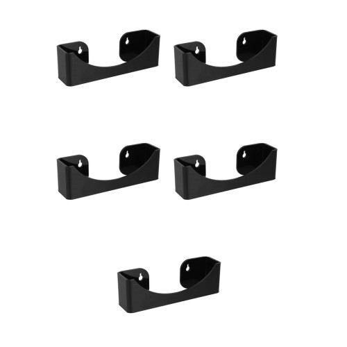 5Pcs Sturdy Acrylic Baseball Hat Rack Black Wall Organizer for Caps